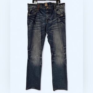PRPS Men's Faded Blue Straight Jeans